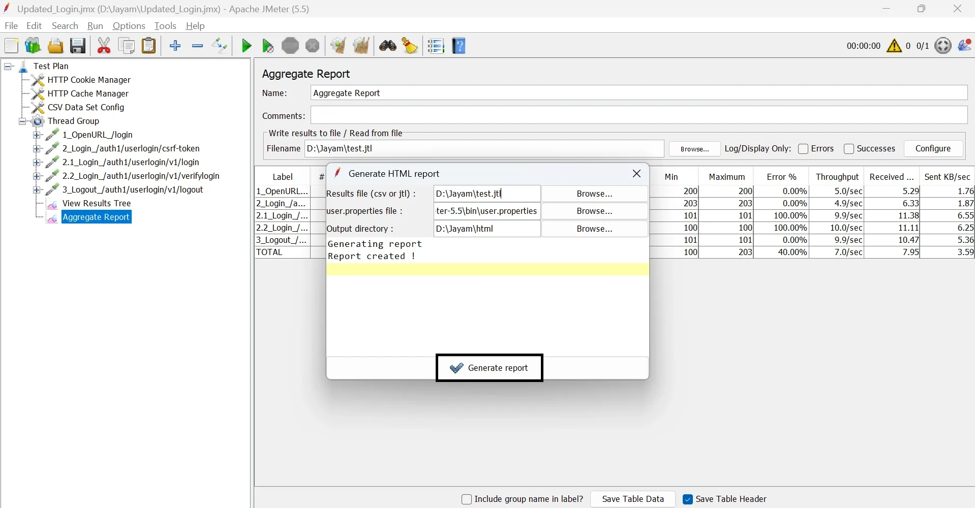 How to Generate HTML Reports in JMeter