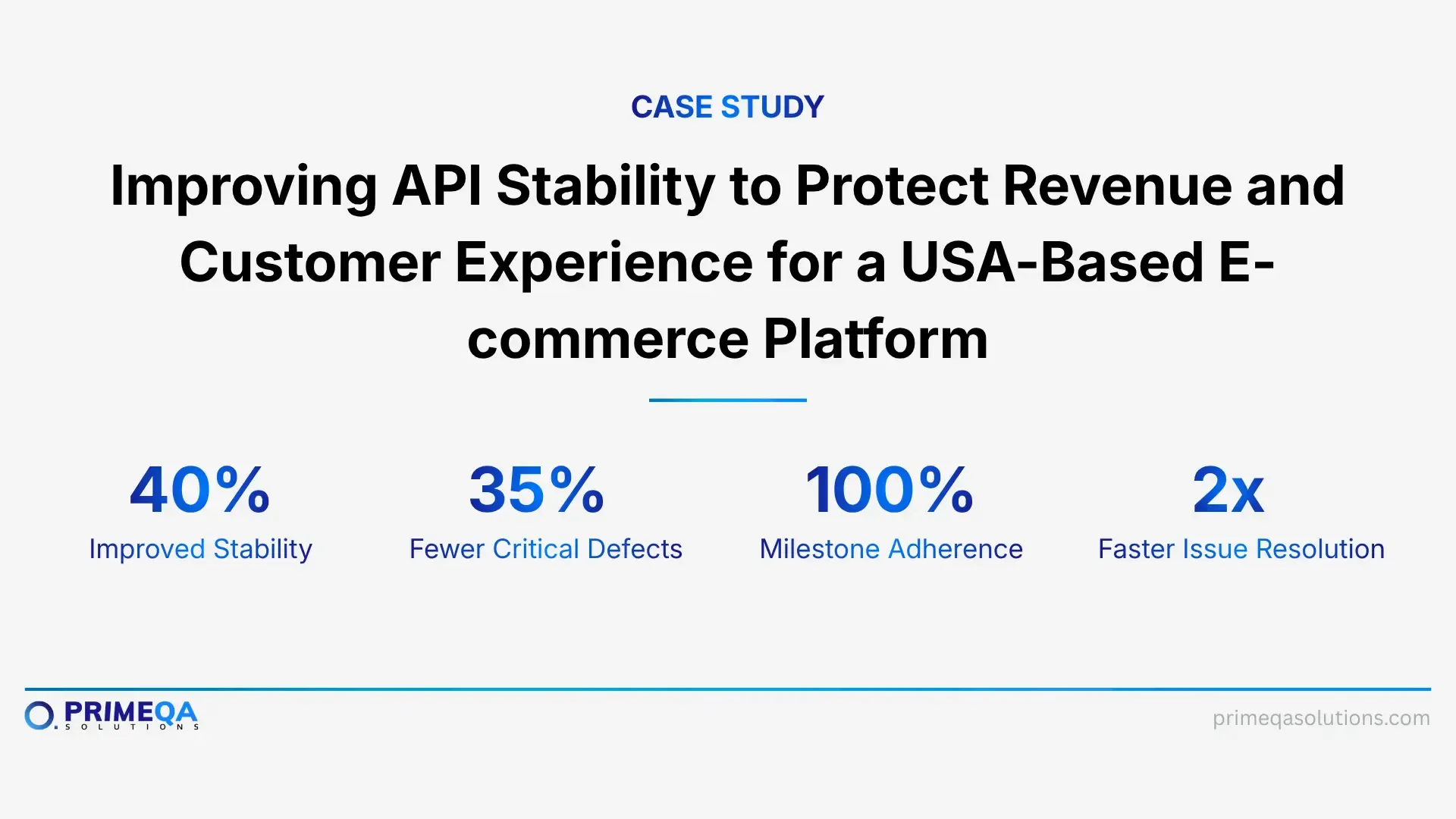 Improving API Stability to Protect Revenue and Customer Experience for a USA-Based E-commerce Platform